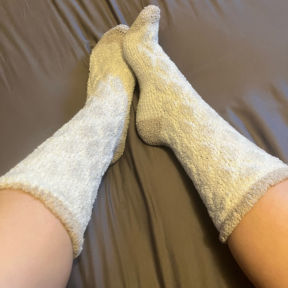 Cozy Cream Fuzzy Socks